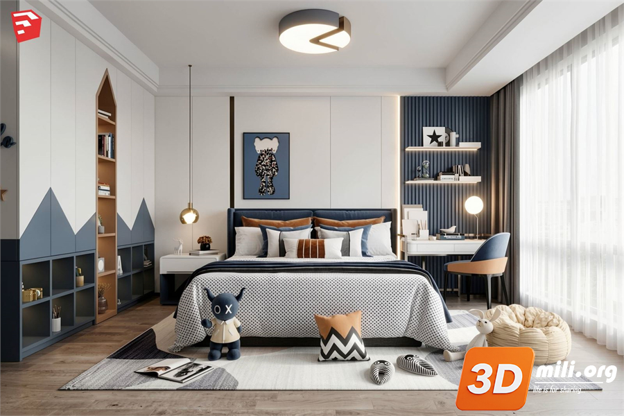 Children Room Scenes Skp FIles 
